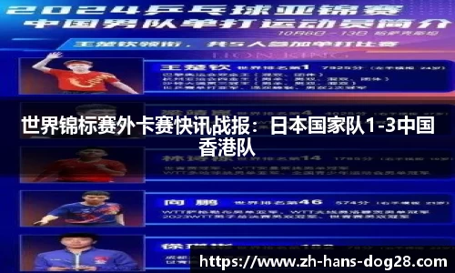 世界锦标赛外卡赛快讯战报：日本国家队1-3中国香港队